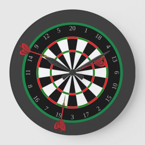 Dartboard Large Clock