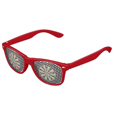 The Maple Leaf National Symbol of Canada Kids Sunglasses Adult Unisex Size Large White Bright Red