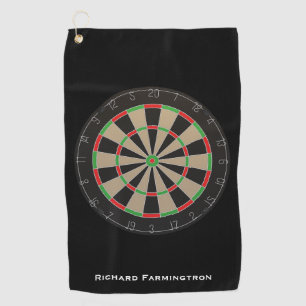 Dartboard Lover Darts Bullseye Golf Towel