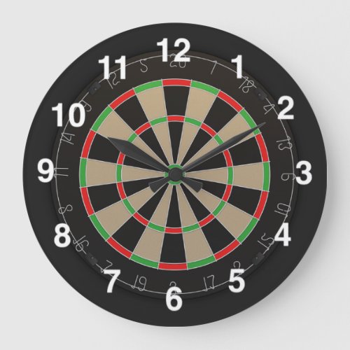 Dartboard Lover Large Clock