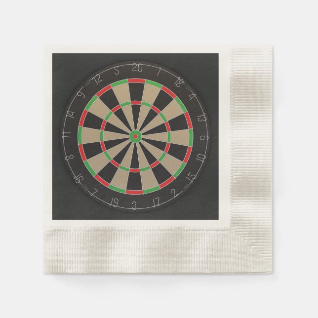 Dartboard Lover Paper Napkins (Front)