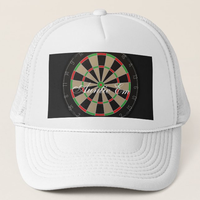 Dartboard Monogram Trucker Hat (Front)