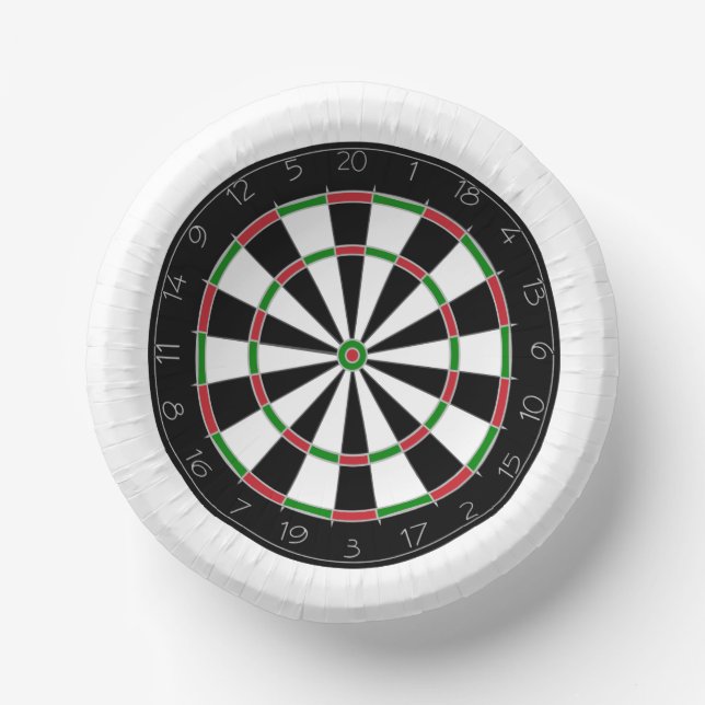 Dartboard Paper Bowls (Front)