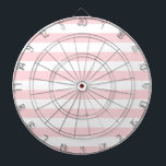Dartboard Pink White Stripe<br><div class="desc">Dartboard</div>