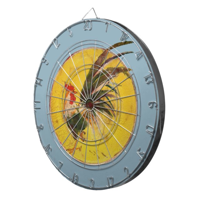 Dartboard - Rooster and Sun (Front Right)