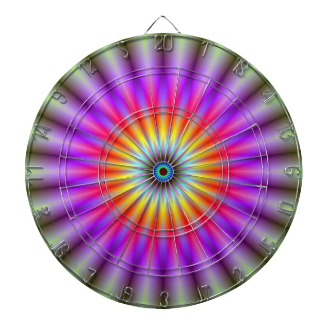 Dartboard   Wheel of Colour With Darts (Front)