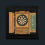 Dartboard with Cricket Scoring Keepsake Box<br><div class="desc">An amazingly lifelike painting of a dartboard by Jennifer Goldberger. Looks like a rousing game of cricket is going on. Buy your print today!</div>