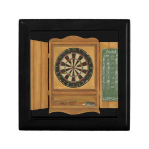 Dartboard with Cricket Scoring Keepsake Box