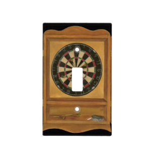 Dartboard with Cricket Scoring Light Switch Cover