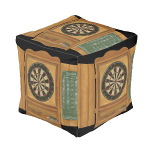 Dartboard with Cricket Scoring Pouf