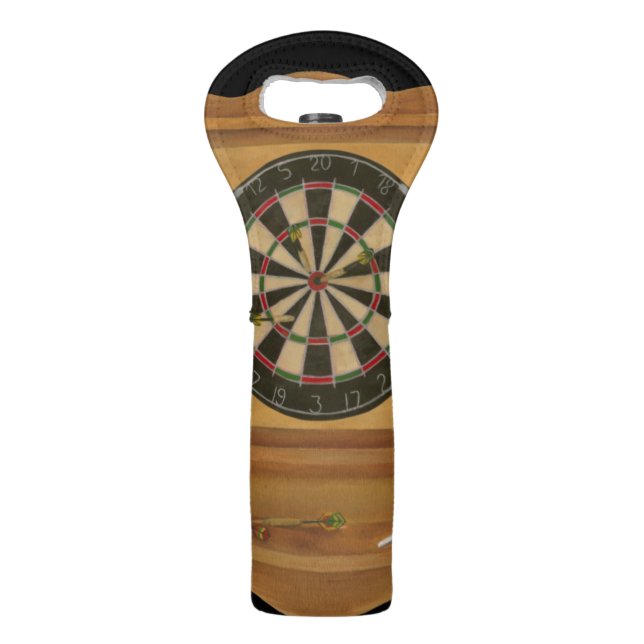 Dartboard with Cricket Scoring Wine Bag (Back)