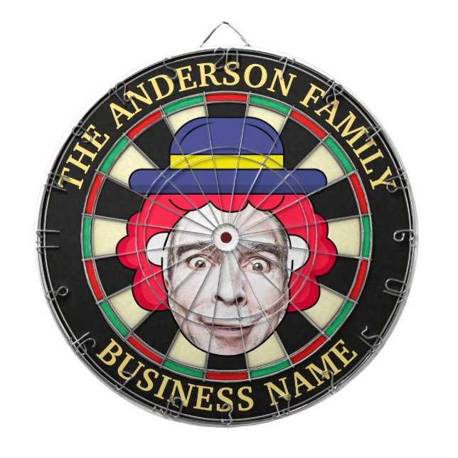 Dartboard with custom text and photo (Front)