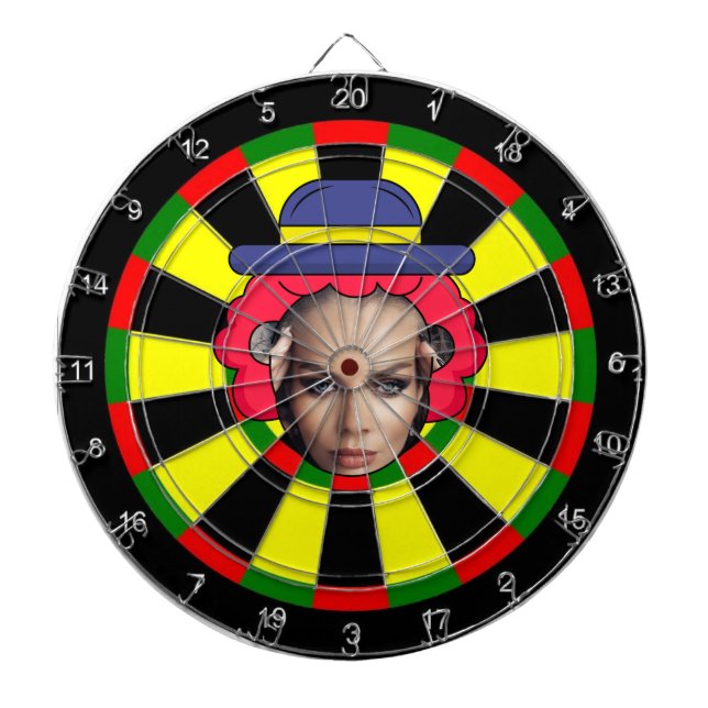 Dartboard with custom text and photo (Front)