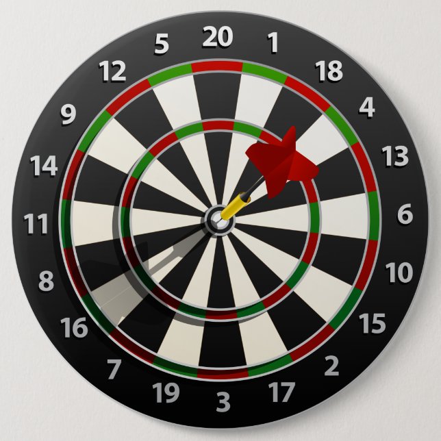 Dartboard with dart button (Front)