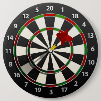 Dartboard with dart button