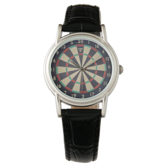 Dartboard With Dart In Bullseye, Watch