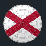 Dartboard with Flag of Alabama<br><div class="desc">Patriotic dartboard with Flag of United States of Alabama. This product its customizable.</div>
