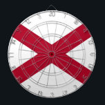 Dartboard with Flag of Alabama Darts<br><div class="desc">Patriotic dartboard with Flag of United States of Alabama. This product its customizable.</div>