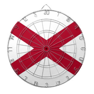 Dartboard with Flag of Alabama Darts