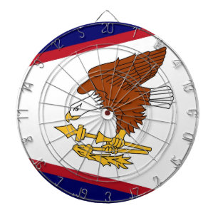 Dartboard with Flag of American Samoa