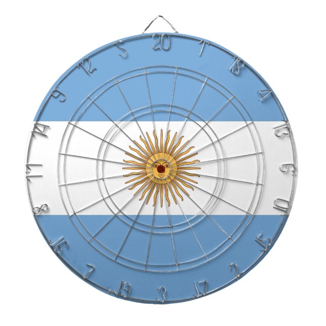 Dartboard with Flag of Argentina (Front)
