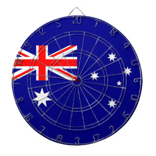 Dartboard with Flag of Australia