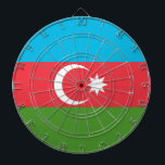 Dartboard with Flag of Azerbaijan<br><div class="desc">Add a bold cultural flair to your game room with our exclusive dartboard featuring the flag of Azerbaijan! Crafted with meticulous attention to detail, this dartboard is more than just a gaming essential—it’s a proud celebration of Azerbaijani heritage and identity. The dynamic design incorporates the striking Azerbaijani flag, making it...</div>