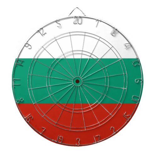 Dartboard with Flag of Bulgaria