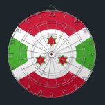 Dartboard with Flag of Burundi<br><div class="desc">Add a touch of Burundi pride to your game room with this unique dartboard featuring the flag of Burundi! This high-quality dartboard is not only perfect for playing your favorite game but also doubles as a striking display piece. The vibrant colors and iconic design of the Burundi flag are prominently...</div>