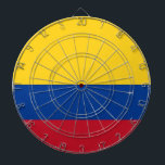 Dartboard with Flag of Colombia<br><div class="desc">Add a unique flair to your game room with our exclusive dartboard featuring the flag of Colombia! Crafted with meticulous attention to detail, this dartboard is more than just a game accessory; it’s a celebration of Colombia’s vibrant culture and heritage. The striking design prominently displays the iconic Colombian flag, making...</div>