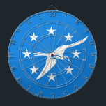 Dartboard with Flag of Corpus Christi City, USA<br><div class="desc">Elevate your game room with our exclusive dartboard featuring the flag of Corpus Christi! Crafted with meticulous attention to detail, this dartboard is more than just a gaming accessory; it’s a celebration of Corpus Christi’s vibrant spirit and coastal pride. The design prominently displays the iconic Corpus Christi flag, making this...</div>