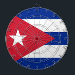 Dartboard with Flag of Cuba Darts<br><div class="desc">Enhance your game room with our dartboard featuring the vibrant flag of Cuba! This dartboard is more than just a game accessory; it’s a celebration of Cuba’s rich cultural heritage and national identity. The striking Cuban flag design adds a unique and meaningful touch, making it a standout piece that showcases...</div>
