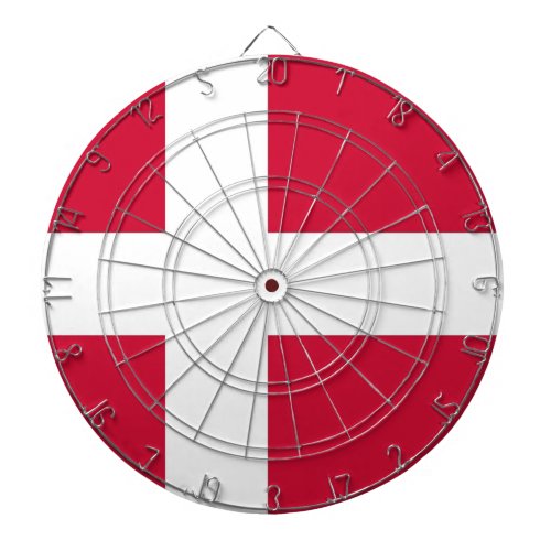 Dartboard with Flag of Denmark