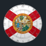 Dartboard with Flag of Florida, USA<br><div class="desc">Add a touch of Florida pride to your game room with our exclusive dartboard featuring the flag of Florida! Crafted with meticulous attention to detail, this dartboard is more than just a game accessory; it’s a celebration of Florida's heritage and cultural pride. The vibrant design proudly showcases the iconic Florida...</div>