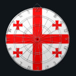Dartboard with Flag of Georgia<br><div class="desc">Add a touch of Georgian pride to your game room with our exclusive dartboard featuring the flag of Georgia! Crafted with meticulous attention to detail, this dartboard is more than just a game accessory; it’s a celebration of Georgia’s heritage and cultural pride. The vibrant design prominently displays the iconic Georgian...</div>