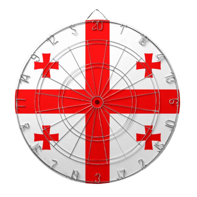 Dartboard with Flag of Georgia (Front)