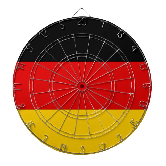 Dartboard with Flag of Germany Darts (Front)