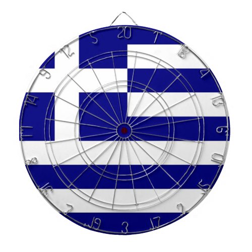 Dartboard with Flag of Greece