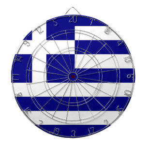 Dartboard with Flag of Greece Darts