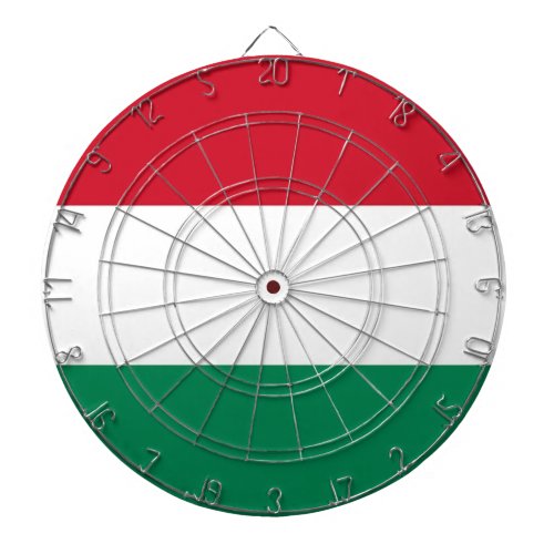 Dartboard with Flag of Hungary