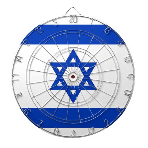 Dartboard with Flag of Israel