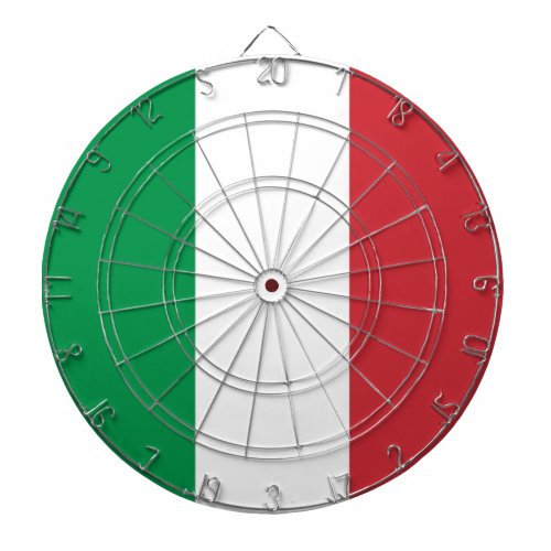 Dartboard with Flag of Italy