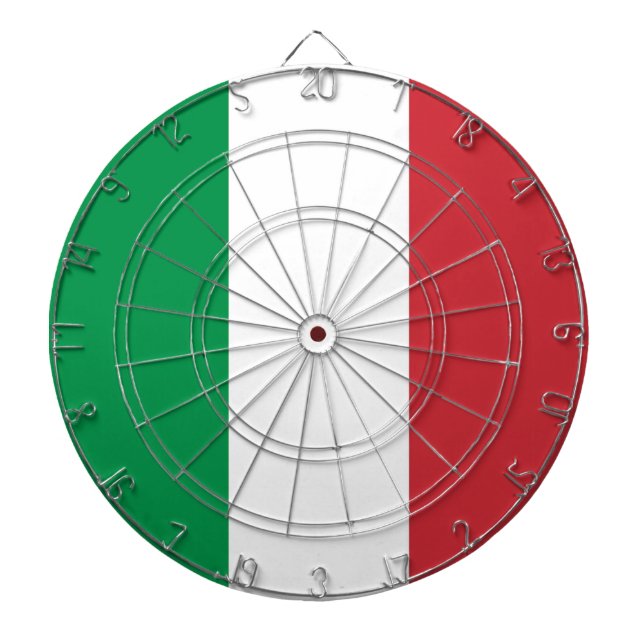 Dartboard with Flag of Italy (Front)