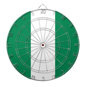 Dartboard with Flag of Nigeria