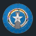 Dartboard with Flag of Northern Mariana, USA<br><div class="desc">Enhance your game room with a touch of Northern Mariana Islands pride using our exclusive dartboard featuring the flag of Northern Mariana Islands! Designed to combine functionality with a celebration of cultural heritage, this dartboard is more than just a game accessory; it’s a vibrant tribute to Northern Mariana Islands. The...</div>