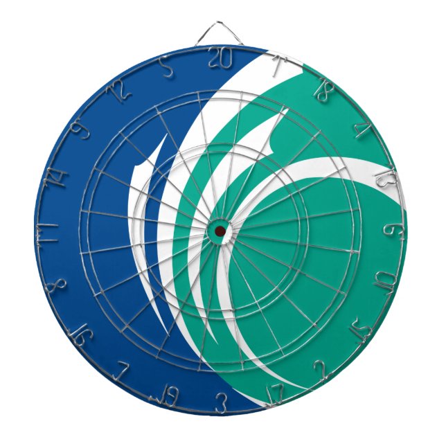 Dartboard with Flag of Ottawa, Canada (Front)