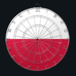 Dartboard with Flag of Poland<br><div class="desc">Add a touch of Polish pride to your game room with our exclusive dartboard featuring the flag of Poland! Crafted with meticulous attention to detail, this dartboard is more than just a functional item; it’s a celebration of Polish heritage and national identity. The vibrant design prominently displays the iconic Polish...</div>