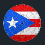Dartboard with Flag of Puerto Rico, USA<br><div class="desc">Bring excitement to your game room with a touch of Puerto Rican pride with our exclusive dartboard featuring the flag of Puerto Rico! Designed for both fun and cultural expression, this dartboard is more than just a game accessory; it’s a celebration of Puerto Rican heritage and pride. The striking design...</div>
