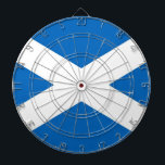 Dartboard with Flag of Scotland<br><div class="desc">Transform your game room into a celebration of Scottish heritage with our dartboard featuring the flag of Scotland! Expertly crafted to embody Scotland’s rich history and cultural pride, this dartboard prominently displays the iconic blue background with the white diagonal cross (saltire), a symbol of the nation’s resilience and spirit. Whether...</div>