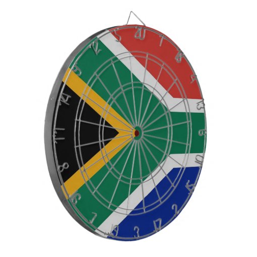 Dartboard with Flag of South Africa Zazzle